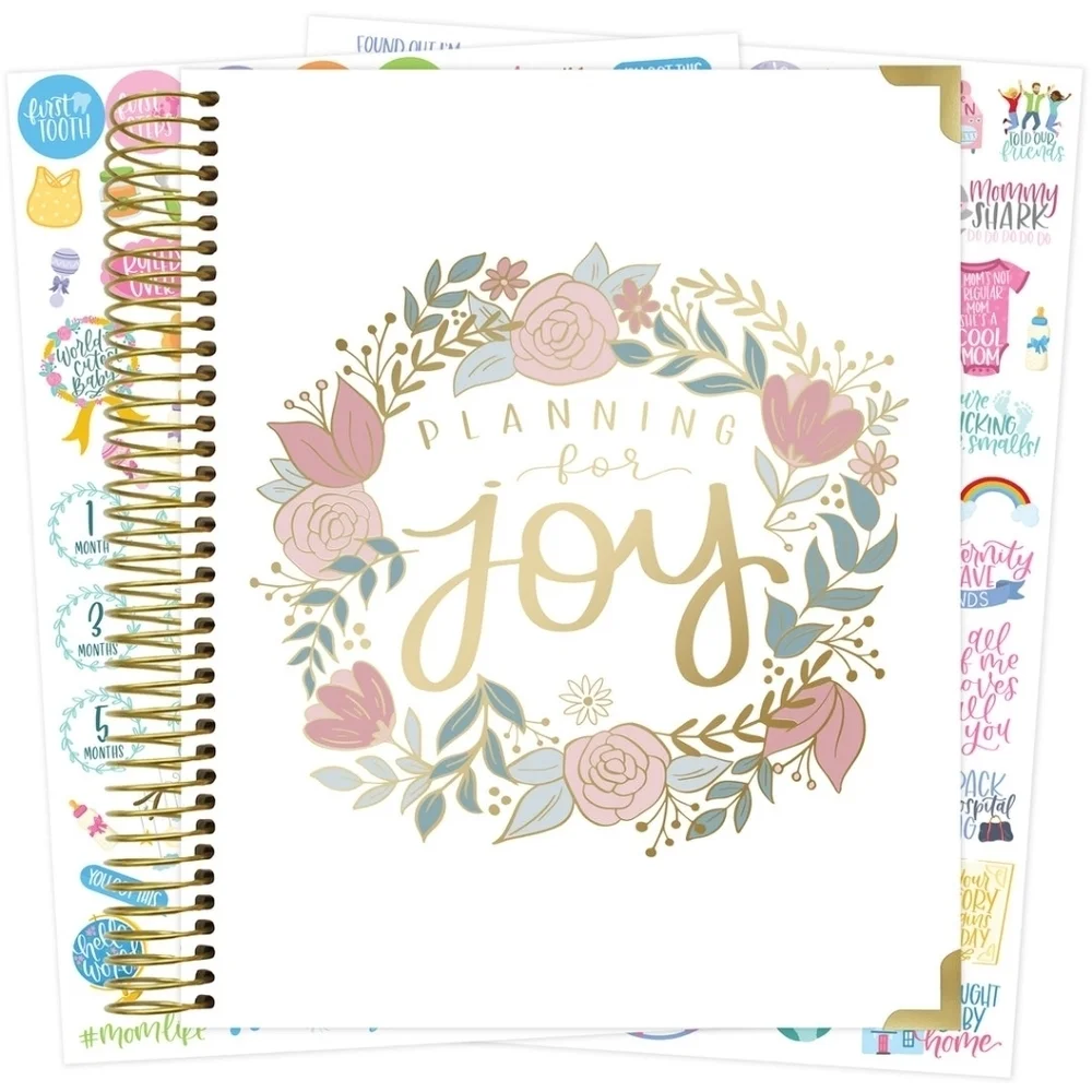 NWT Bloom Pregnancy & Baby's First Year Planner & Calendar, Planning for Joy